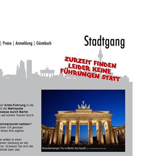 Stadtführer "Stadtgang" in Berlin