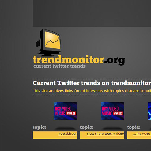 trendmonitor.org - current twitter trends Twitter-Trendsuche
