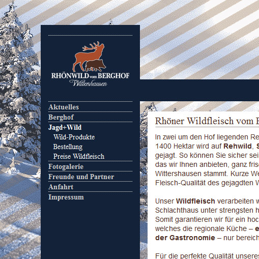 Gestüt und Wildfleischverkauf Berghof in Wittershausen